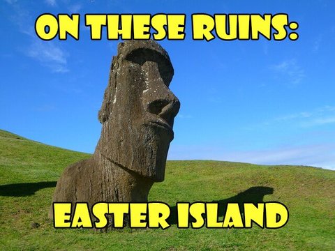 On These Ruins: Easter Island poster