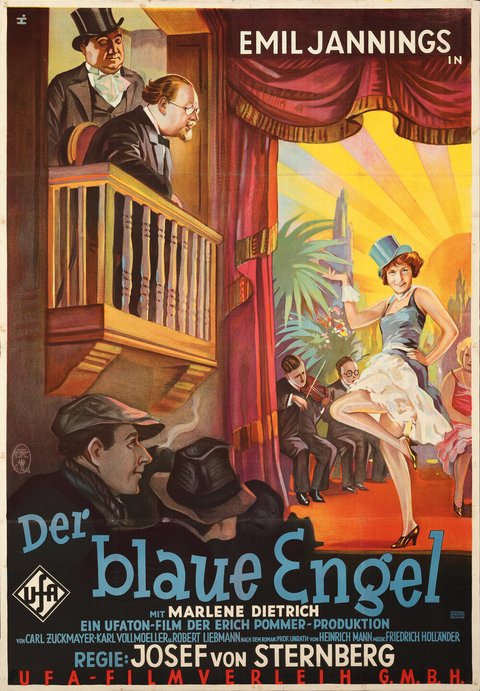 The Blue Angel (AKA Der Blaue Engel) poster